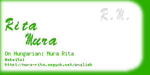 rita mura business card